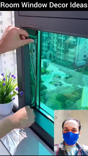 Room Window Glass Cover Sticker #roommakeover #windowdesign #windowglass