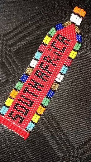 Beaded keyring 🇿🇦 #diy #handmade #keychain