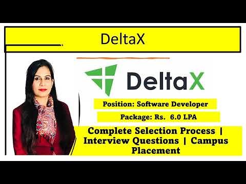 🔴 Deltax Is hiring | Deltax Complete Selection Process| Interview Questions | Software Developer