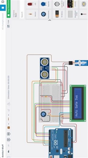 Automatic DOOR system with LCD #arduino #arduinoproject #electronic #engineering