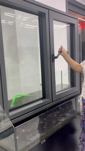 Sliding window with tilt function, smooth operation, and perfect sealing. #home #kitchen #windows