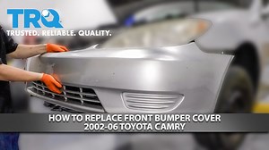 How to Replace Front Bumper Cover 2002-06 Toyota Camry