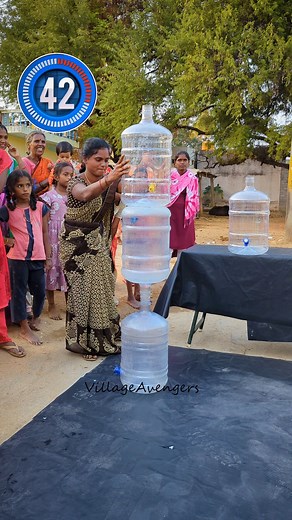 15K views · 67 reactions | Build the can tower and win cooking oil challenge | Village Avengers | Facebook