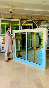 594K views · 2.8K reactions | UPVC Double glazed window with reflected brown + clear tempered glass & golden Georgian bars. #followersreels #Pakistan 03125372768 | Majestic UPVC Doors & Windows | Facebook