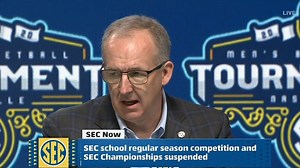 40K views · 305 reactions | Commissioner Sankey announces all SEC athletic events are suspended through the month of March. | SEC Network | Facebook