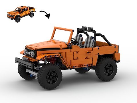 Lego Technic 42126 C model Toyota Land Cruiser FJ40