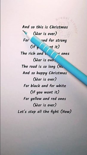 John Lennon & Yoko Ono – Happy Xmas | Learn Easy Christmas English