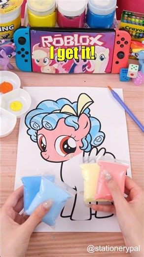 I made Cozy Glow with clay! #shorts