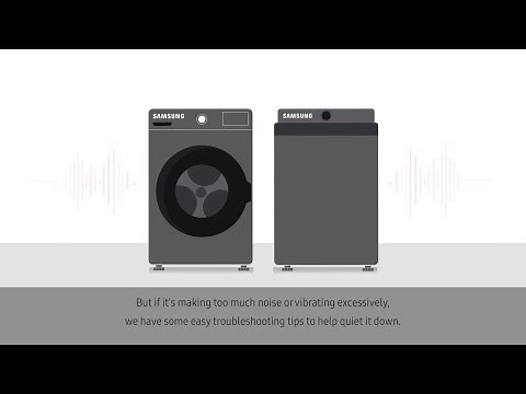 Troubleshooting | How to resolve washer noise or vibration issue | Samsung