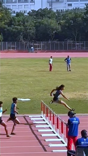 100m women final hurdle race #hurdle #HaryanaOlympic