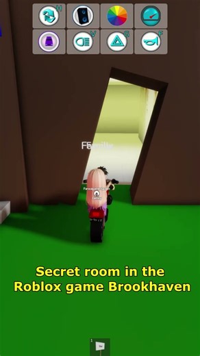 Secret room in the Roblox game Brookhaven