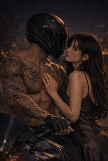 Dark Romance: Biker Boy Lifts Woman Effortlessly