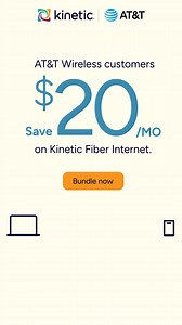 Keep more cash in your pocket. AT&T Wireless customers save $20/mo on ultra-fast Kinetic Fiber Internet. | Kinetic Internet