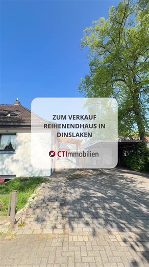 ZUM VERKAUF: Reihenendhaus in Dinslaken in attraktiver Lage. 108 m² Wohnfläche auf einem großzügigen Grundstück mit ca. 444 m² bieten viel Platz für individuelle Gestaltung. Mit überdachter Einfahrt und schönem Garten eignet sich die Immobilie ideal für Paare oder Familien. Kaufpreis: 349.000 € Bei ernsthaftem Interesse kontaktieren Sie uns gerne telefonisch unter 0208 911 95510 oder per Mail an info@ct-immobilien.de. Wir freuen uns auf Sie. Ihr CT Immobilien Team 🏠 #immobilien #haus #immobilie
