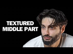 HOW TO STYLE A TEXTURED MIDDLE PART | Mens hairstyle tutorial | EASY Hair tutorial