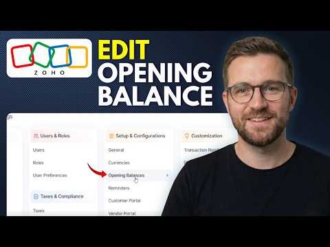 How to Edit Opening Balance in Zoho Books (Step By Step 2026)