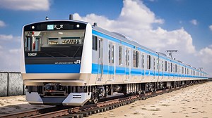 Keihin-Tohoku E233 Series Locomotive - Japanese Train 3D CAD Model  | Detailed Interior & Exterior | Rigged