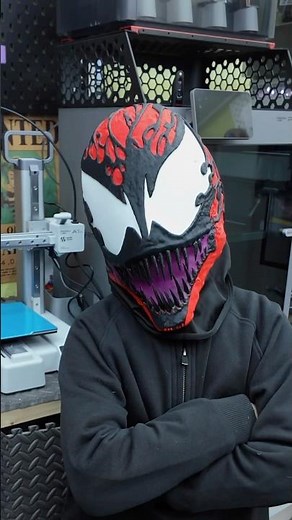 Carnage Mask #3DDruck #3DPrinting #YouTube3DDruck #Ender3V3 #3DHelm #3DCornet #DIY3DPrint #Cosplay