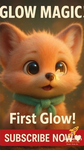 Baby Fox Learns to Glow | Magical Firefly Animation | GoalGettersAnimation