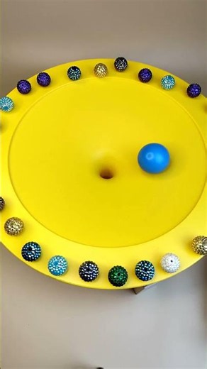 Yellow Funnel Marbles | Slow Motion💛💞