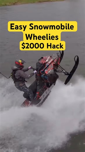 $2000 mod makes wheelies stupid easy #snowmobile #upgrade #hack
