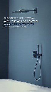 The GROHE Grohtherm SmartControl concealed shower system elevates the everyday shower into a bespoke experience. At the touch of a finger, three distinct sprays invite you to rediscover water—whether a refreshing rain, a soothing cascade, or a powerful flow. You can even combine them to create your own signature sensation. With a simple turn of the dial, volume and temperature adjust in perfect harmony, so every moment flows effortlessly, indulgently, and entirely yours. ________________________