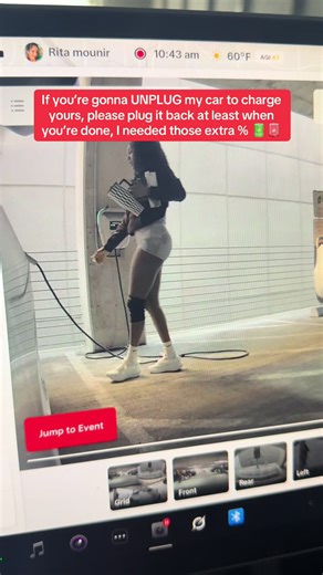 Not cool sis, not cool 🫠🫠 #evcharging | tesla adapter lock