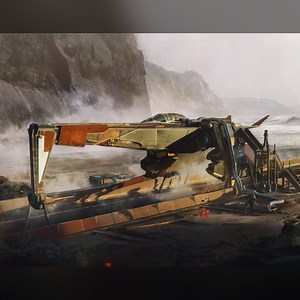 Amphibious Spaceship - Sci-Fi vehicle Design