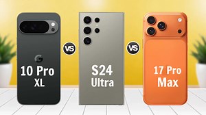 299K views · 7.5K reactions | Google Pixel 10 Pro XL vs Samsung Galaxy S24 Ultra vs iPhone 17 Pro Max | A TECH | Facebook