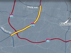 I-440 widening project about halfway finished