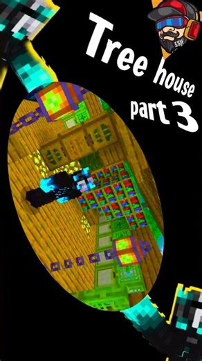 आज मैंने Tree House में ये क्या बना दिया? 🤯 (Part 3)#lesh #minecraft #shorts