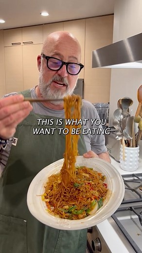 137K views · 1.4K reactions | Some funny moments from this week’s Hong Kong Style Soy Sauce Noodles video… For the full recipe and video subscribe to my Substack! This week I’m cleaning out my crisper drawer with this quick and easy weeknight dinner. Click the link in my bio to access weekly AMAs, brand new recipes, full-length videos and more. | Andrew Zimmern | Facebook