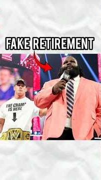 Was Mark Henry’s Retirement Speech Fake? 😱