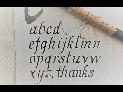 how to write in calligraphy - italic letters for beginners =)