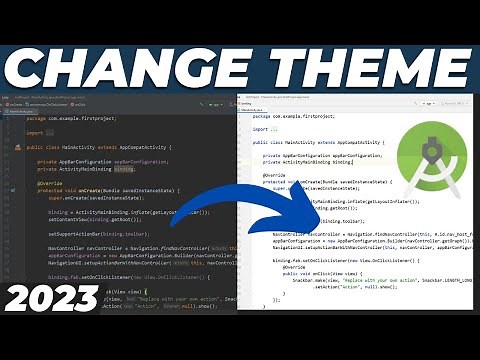 How to change theme color in Android Studio | Dark and light mode Themes