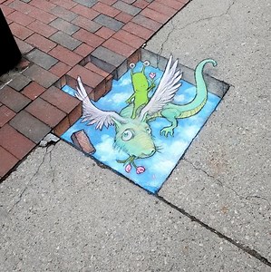 202K views · 18K reactions | 3D Sidewalk Chalk Art | 60 Second Docs Presents | Facebook