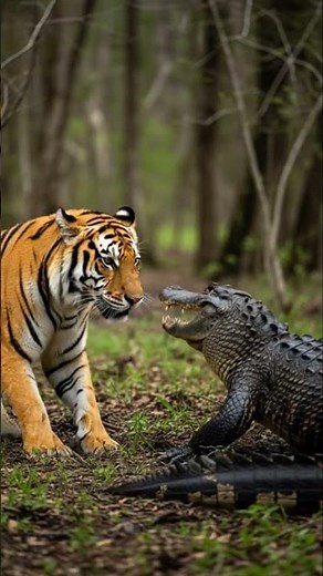 Tiger vs alligator