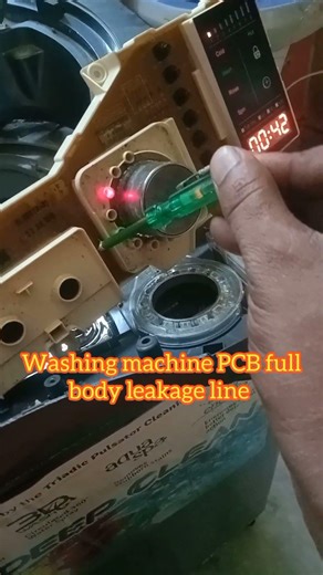 washing machine PCB full body leakage line #airconditioner #video #washingmachine #viral #shorts