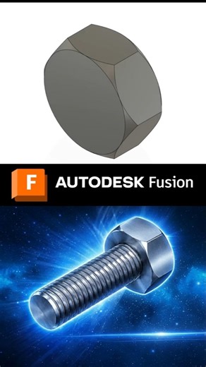 Fusion 360 Basics: How to Design a Bolt
