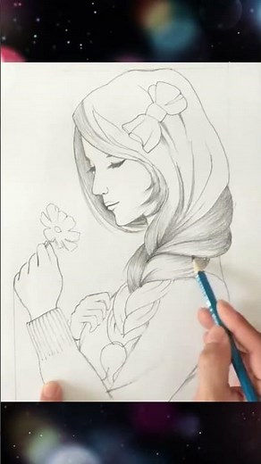Vẽ cô gái dễ thương