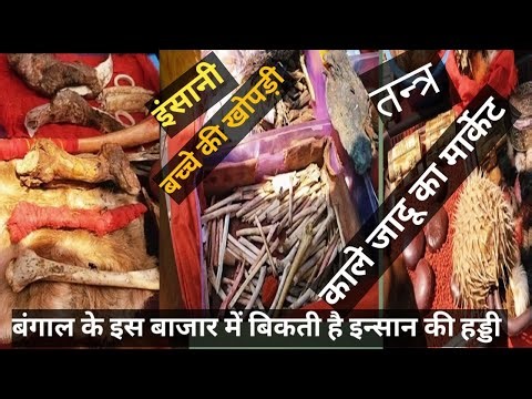 Black magic market in India, where can one find black magic items, human skulls are sold in the m...