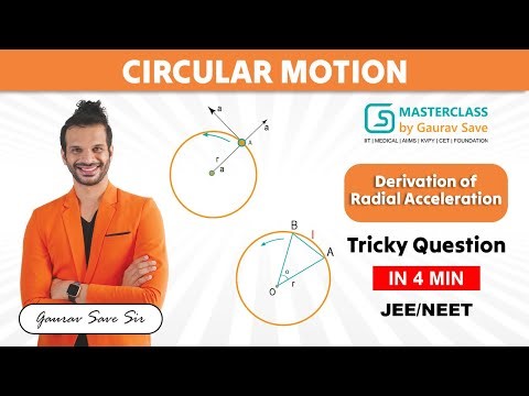 Derivation of Radial Acceleration | Centripetal Acceleration | Circular Motion | JEE & NEET