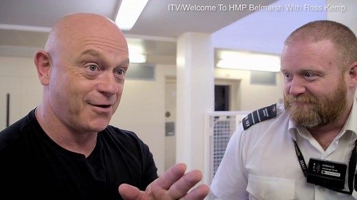 Ross Kemp inhales spice from prisoner's vape at HMP Belmarsh