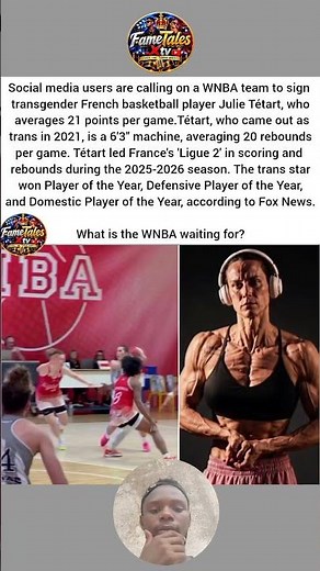 Trans Player Averaging 21 & 20 Calling for WNBA 😳 #WNBA #TransAthlete
