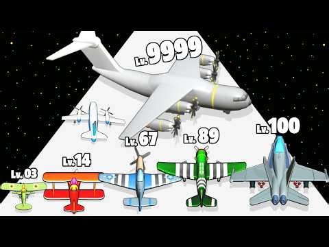Plane Evolution Run - Level Up Plane Max Level Gameplay