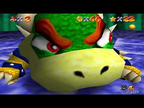 Super Mario 64 - All 3 Bowser Level + Boss Battles