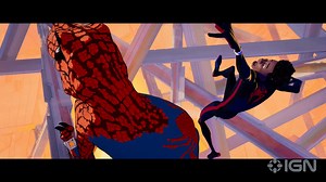 Spider-Cat and the dinosaur incarnation Spider-Rex make an appearance in this exclusive clip of Spider-Man: Across the Spider-Verse. | IGN