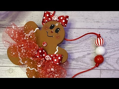 Make This Adorable Gingerbread Christmas Garland (or Ornaments❣️) ❣️❣️❣️