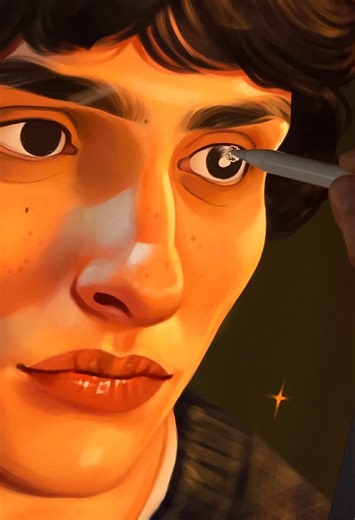 Detailed Mike Wheeler Drawing Tutorial in Procreate