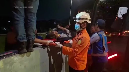 Passenger bus crash in Indonesia kills at least 16 people, official says